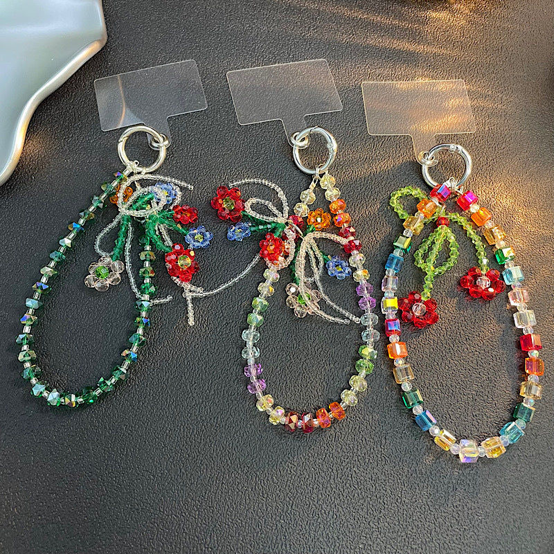 Beaded Flower Charm Keychain Kalsten