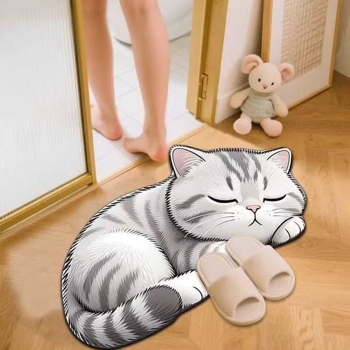 Cat-Themed Memory Foam Bath Mat Kalsten