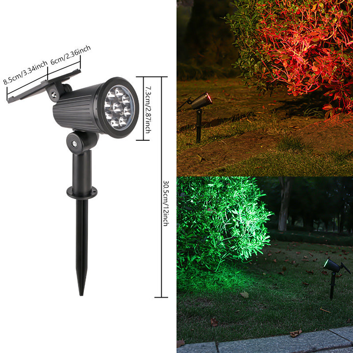 Solar-Powered Adjustable Garden Spotlight With Swivel Stake Kalsten