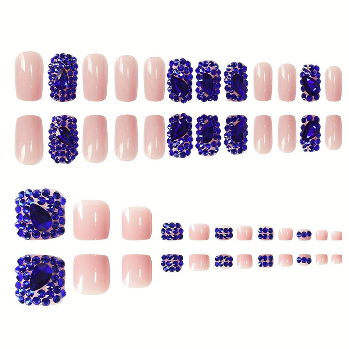 Decorative Crystal-Embellished Nail Art Set Kalsten