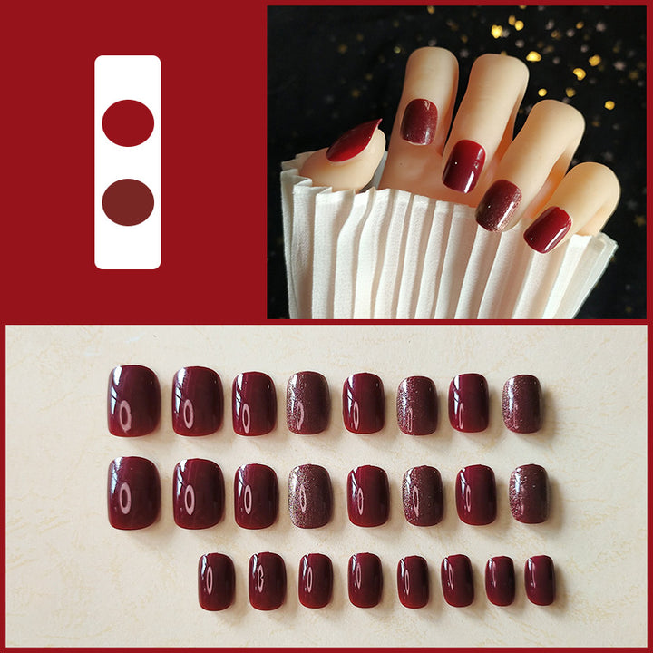 Artistic Floral Press-On Nail Set  1791804112