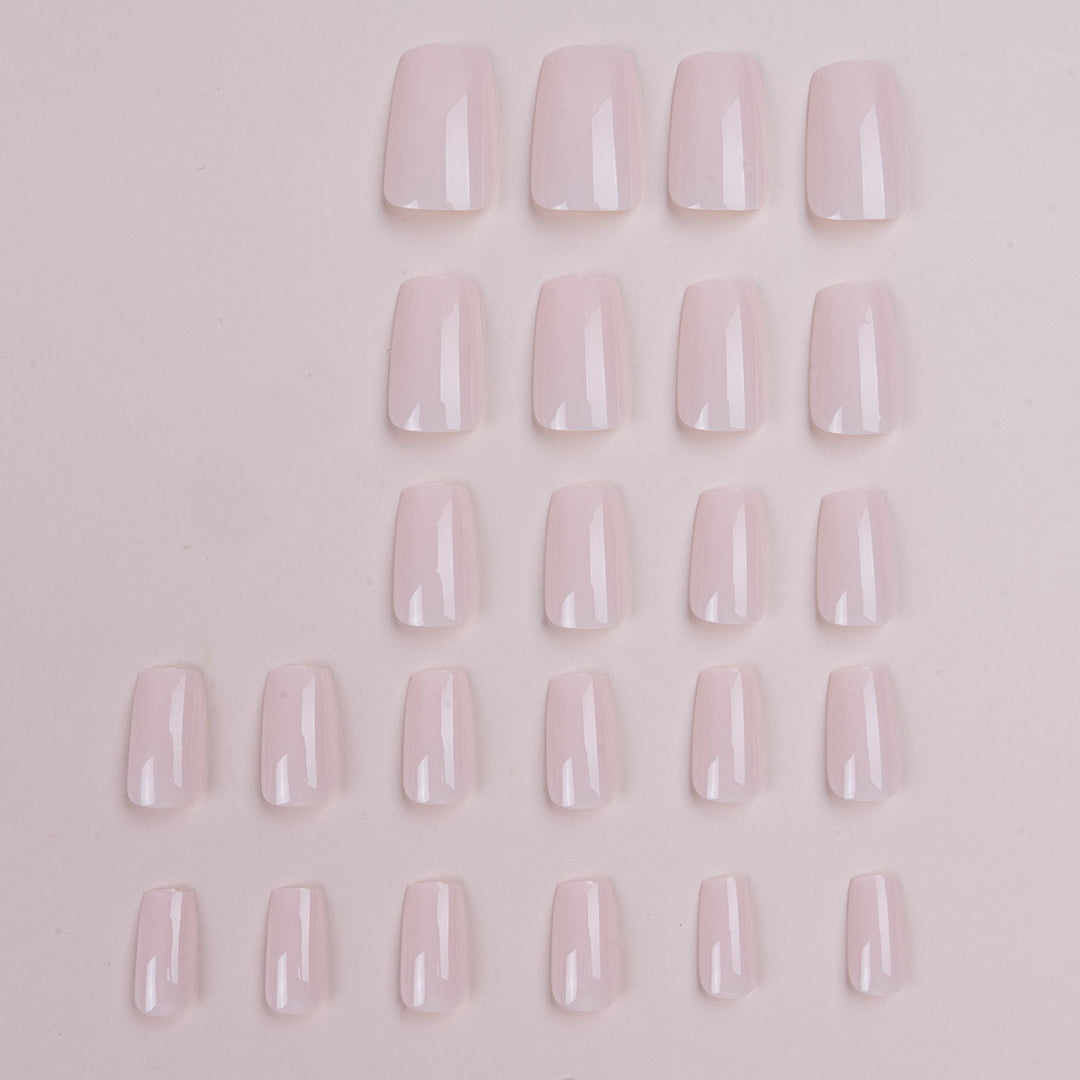 Elegant Long Coffin Press-On Nails