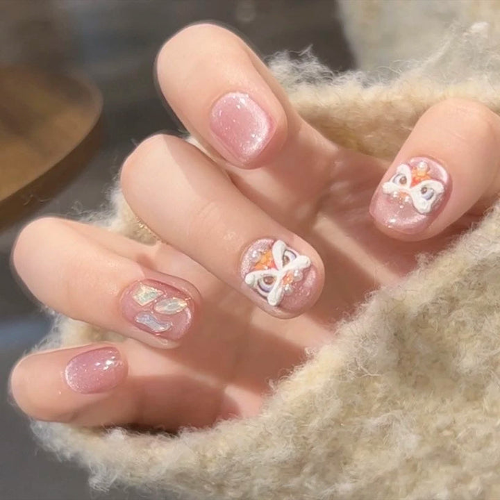 Artistic artificial nails with animal motif Kalsten