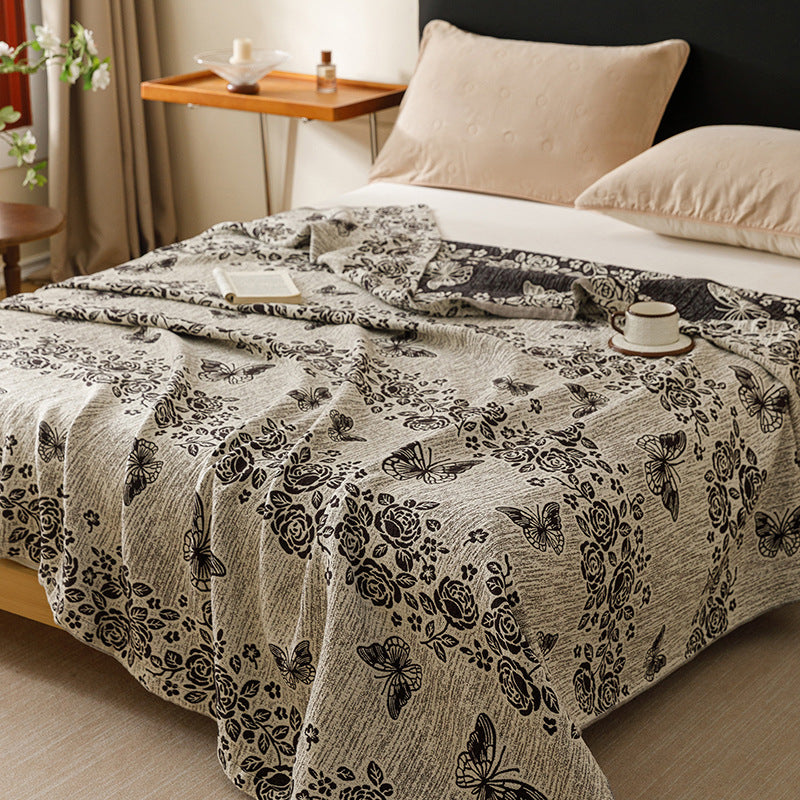 Decorative Floral Throw Blanket