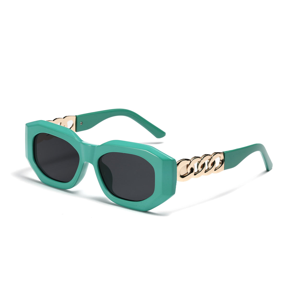 Ladies fashionable sunglasses with luxurious chain frame Kalsten