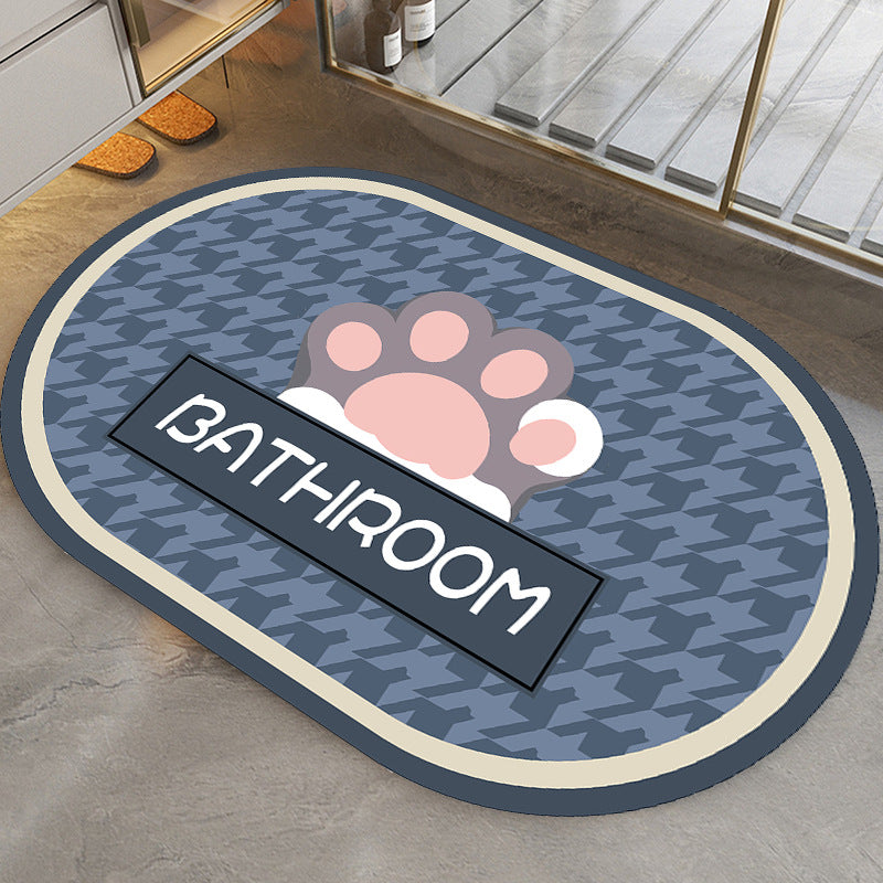 Cute Cartoon-Themed Bathroom Mat