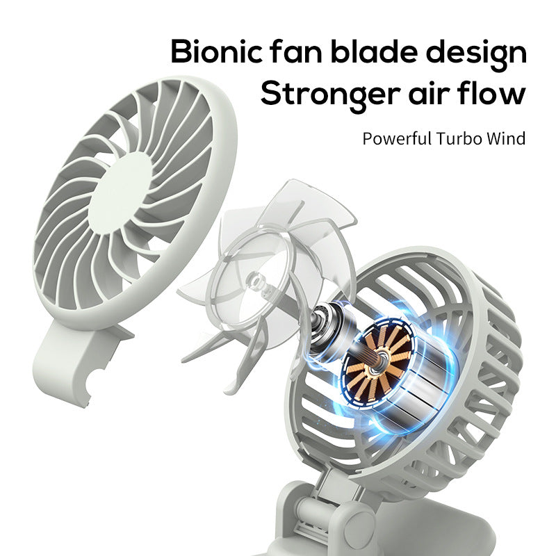 Women's portable clip fan with adjustable tilt angle Kalsten