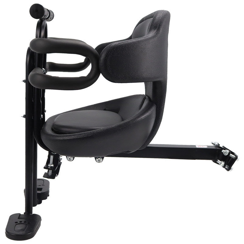 Front Mounted Toddler Bike Seat with Padded Safety Harness Adjustable Frame Mount Kalsten