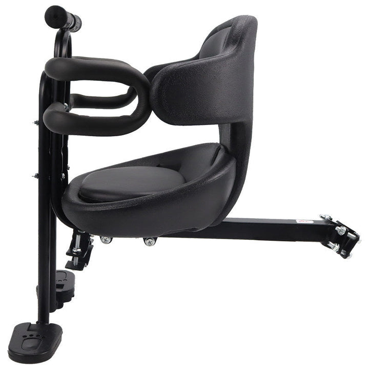 Front Mounted Toddler Bike Seat with Padded Safety Harness Adjustable Frame Mount Kalsten
