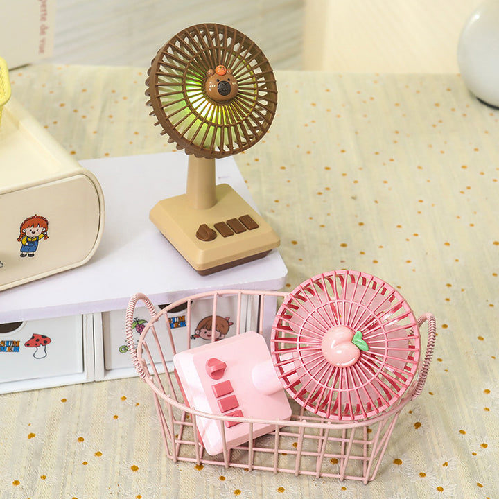 Ladies portable USB table fan in cheerful pineapple design Kalsten