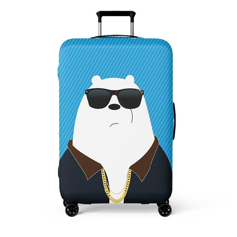 Women's Hardshell Travel Suitcase with Unique Bear Design Kalsten