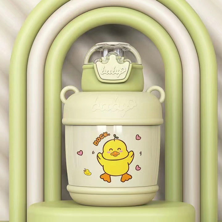 Ladies Insulated Drinking Bottle with Cheerful Duck Motif Kalsten
