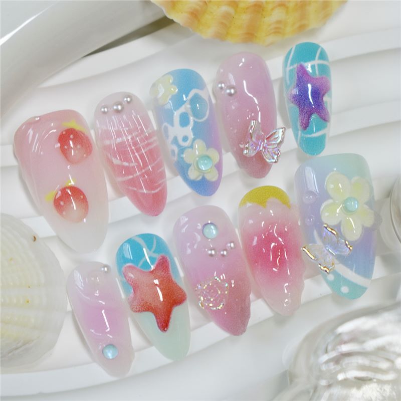 Creative Sea-Inspired Nail Art Extensions Kalsten