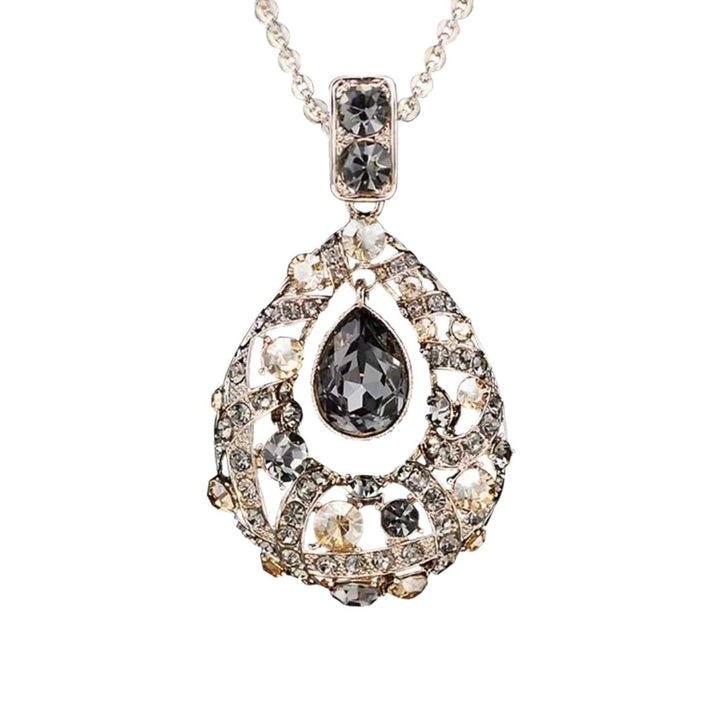 Contemporary Crystal Drop Necklace Kalsten
