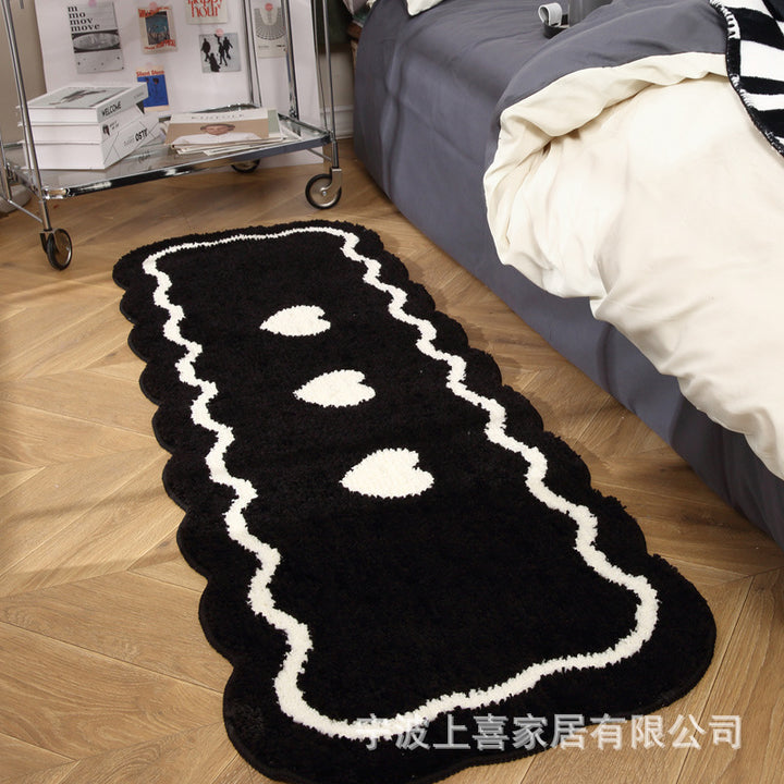 Heart Patterned Runner Rug