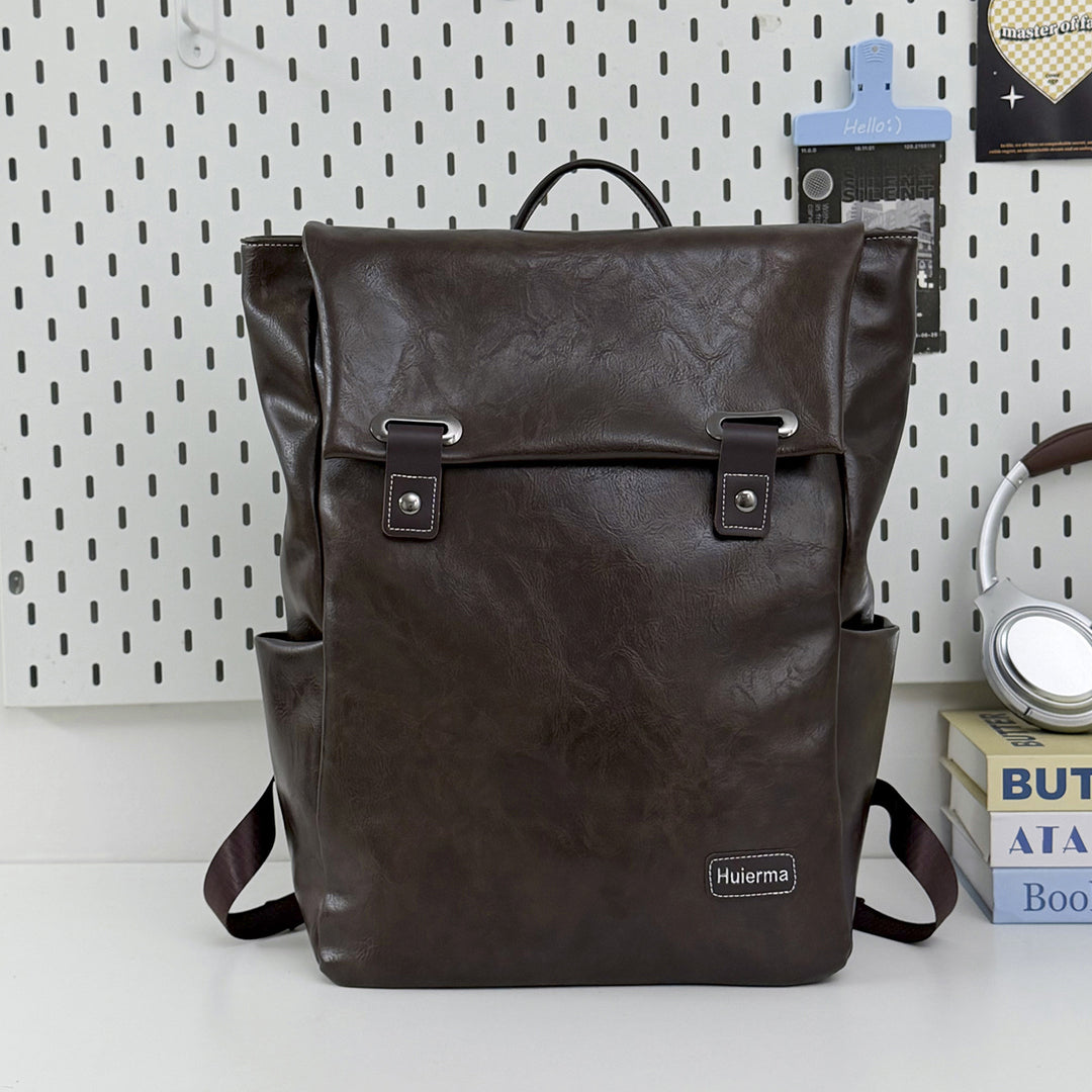 Fashionable Leather Backpack Kalsten