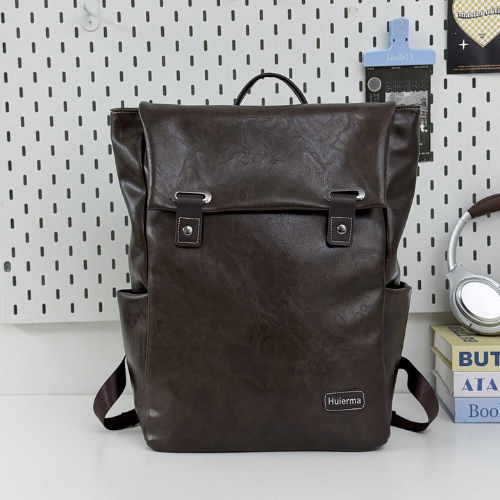 Fashionable Leather Backpack Kalsten