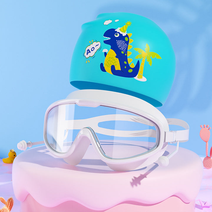 Kids Unicorn-Themed Swim Mask and Cap Set Kalsten
