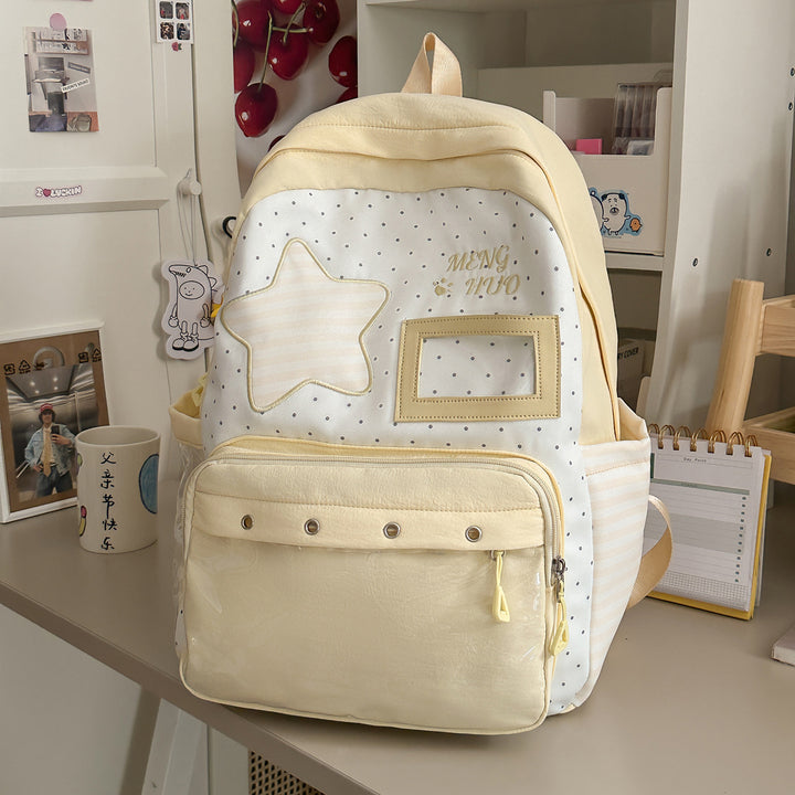 Trendy Star-Embellished Backpack Kalsten