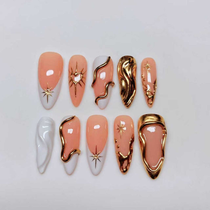 Premium Artistic Press-On Nail Extensions Kalsten