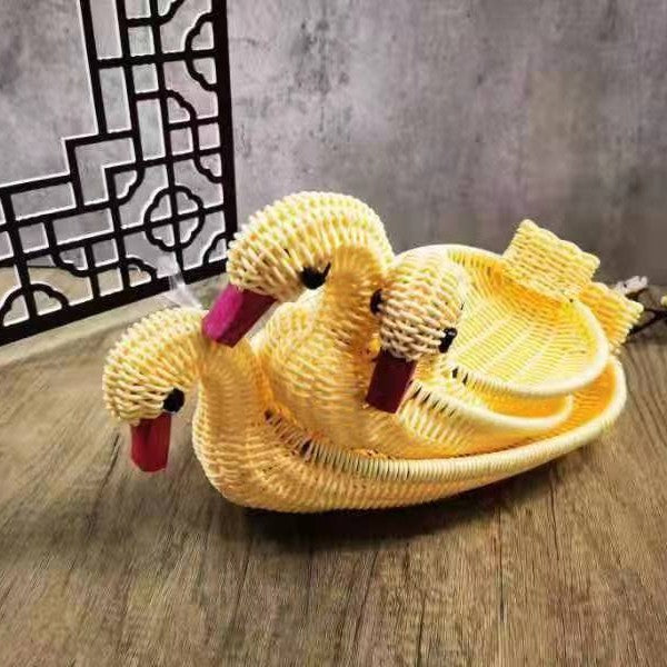 Cute Bunny-Shaped Woven Storage Basket Kalsten