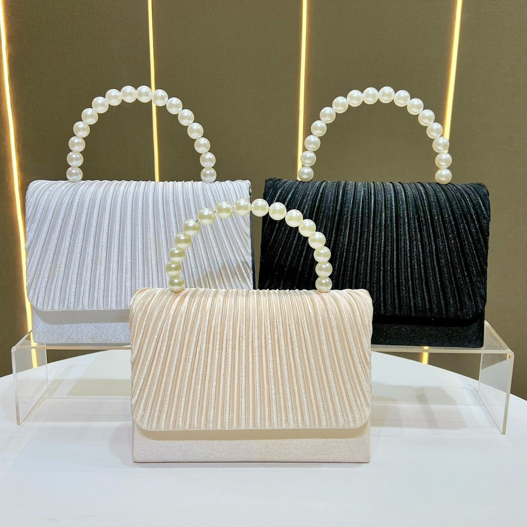 Pleated Elegant Evening Handbag