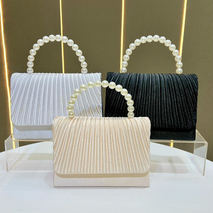Pleated Elegant Evening Handbag