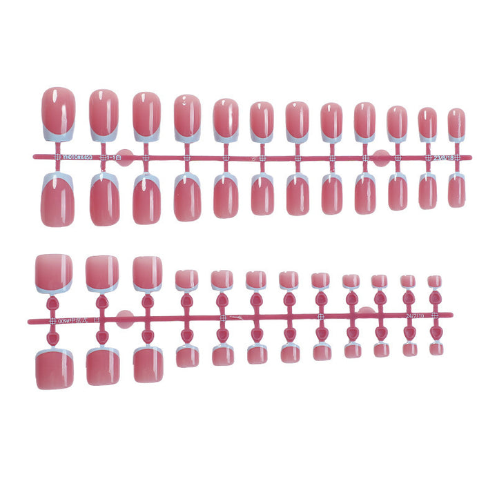 Acrylic nail set with stylish French design Kalsten