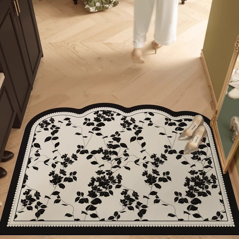 Elegant Botanical Design Comfort Mat for Home
