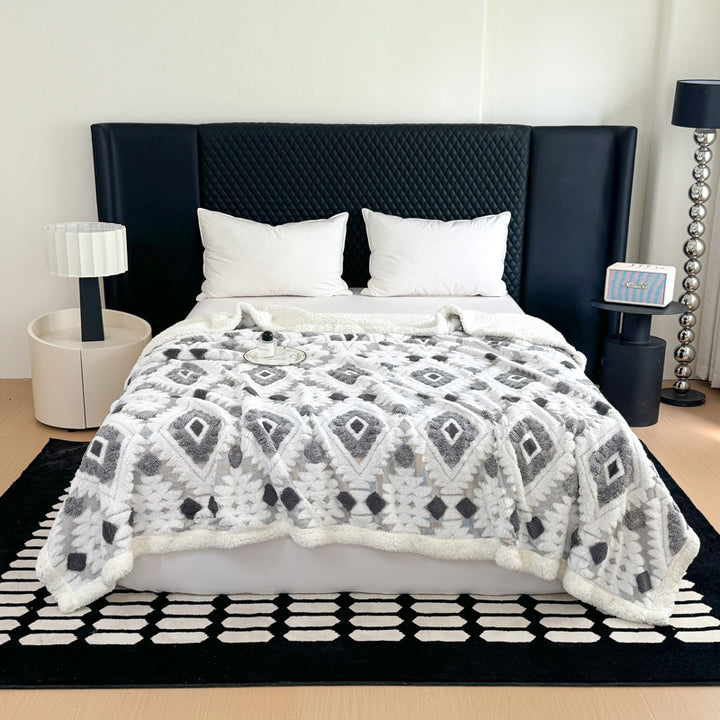 Decorative Fleece Throw Blanket