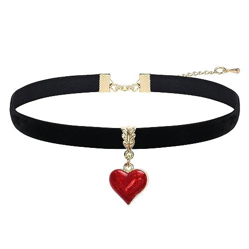 Velvet Heart Charm Choker Kalsten