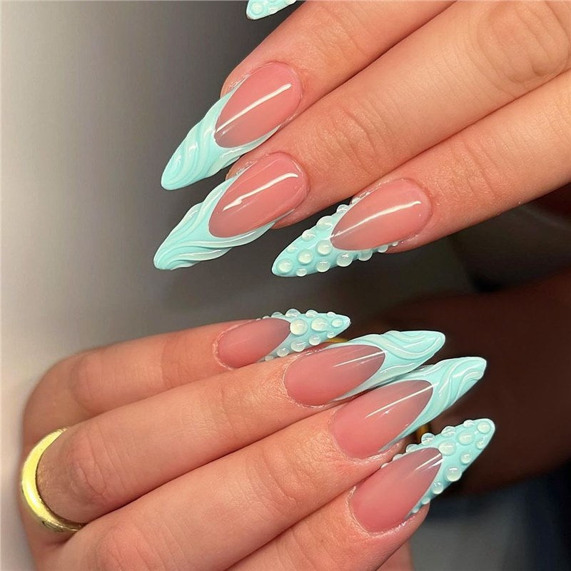 Artistic 3D Press-On Nail Extensions Kalsten