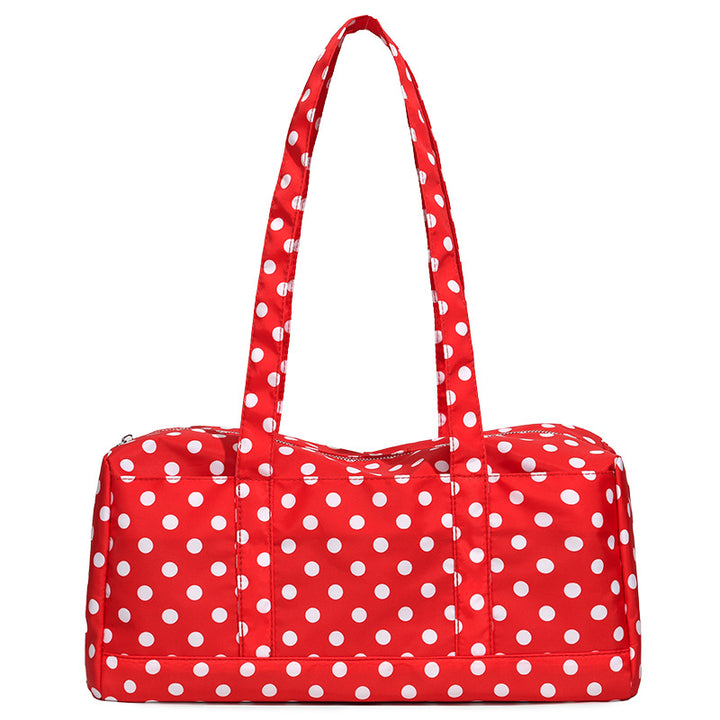 Functional Polka Dot Weekend Duffel Bag
