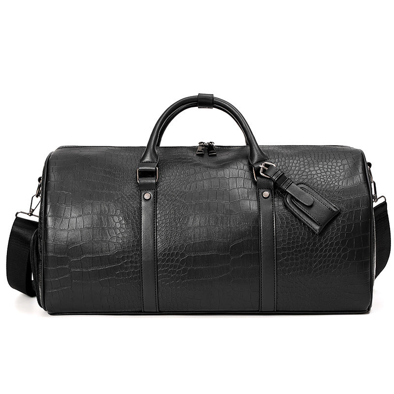 Elegant Travel Bag in Luxurious Crocodile Look Kalsten