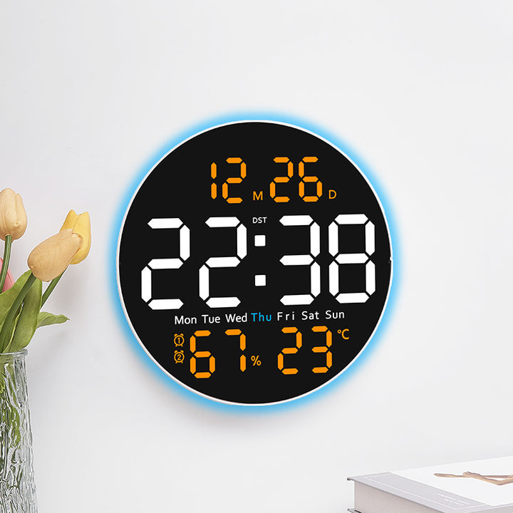Digital LED alarm clock with hygrometer and temperature display Kalsten