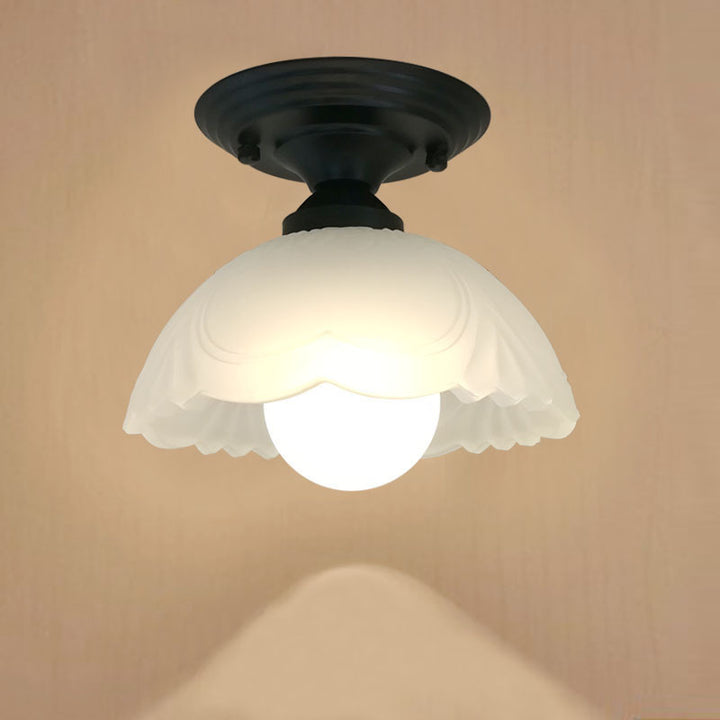 Vintage-Inspired Floral Ceiling Light