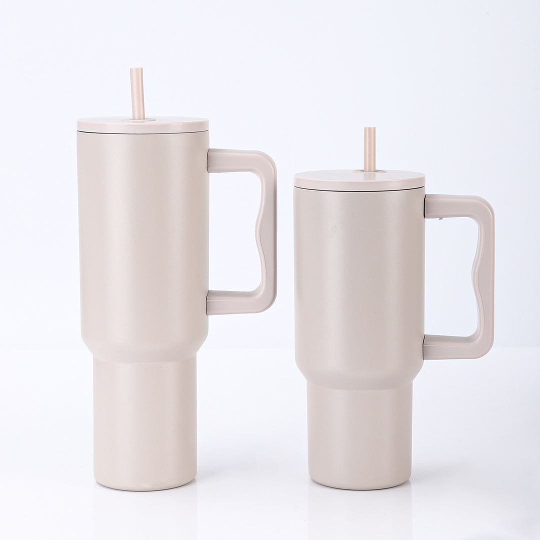 Women's High-Quality Insulated Mug with Integrated Straw Kalsten