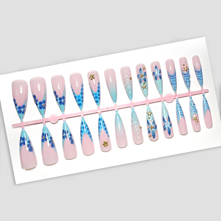 Detailed Artistic Nail Design Set