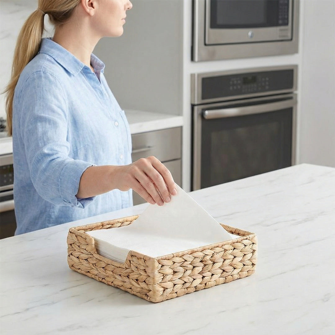 Rustic design storage basket Kalsten