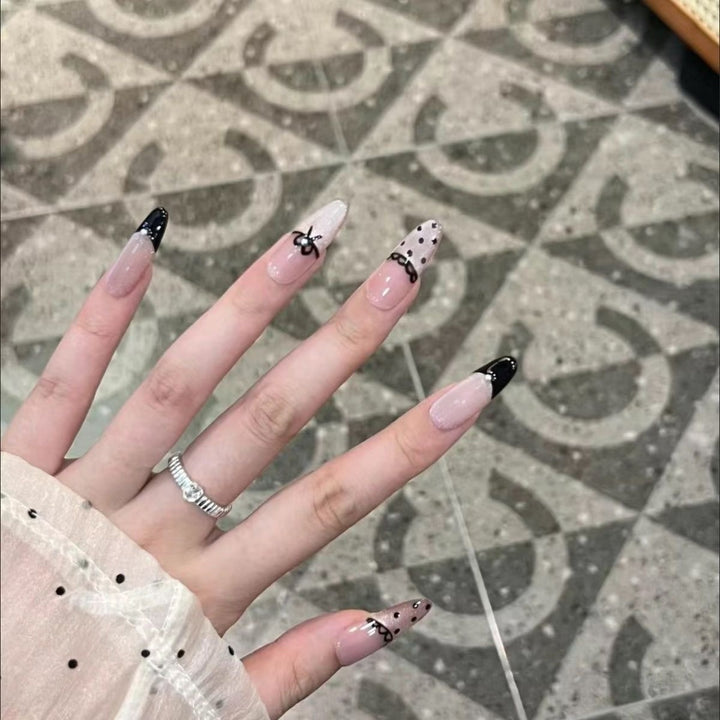 Artistic French Tip Press-On Nails Kalsten