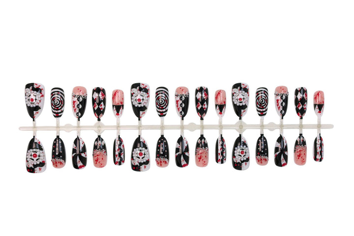 Acrylic nail set with creative spooky design Kalsten