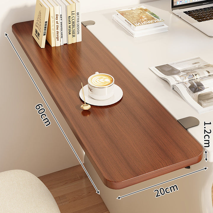 Slim Clamp-On Folding Side Desk Shelf Tray