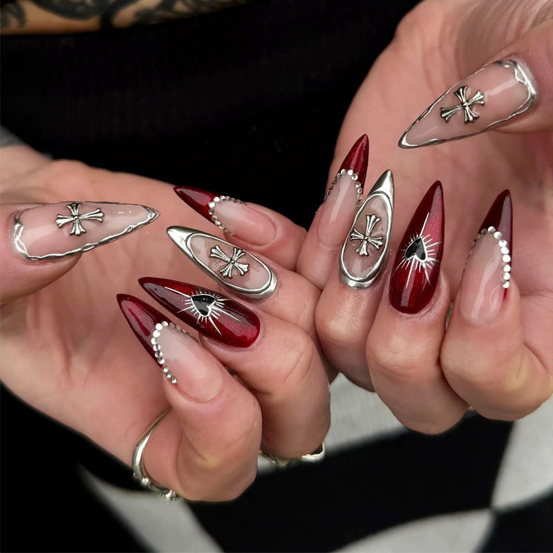 Elegant Heart-Designed Press-On Nail Tips Kalsten