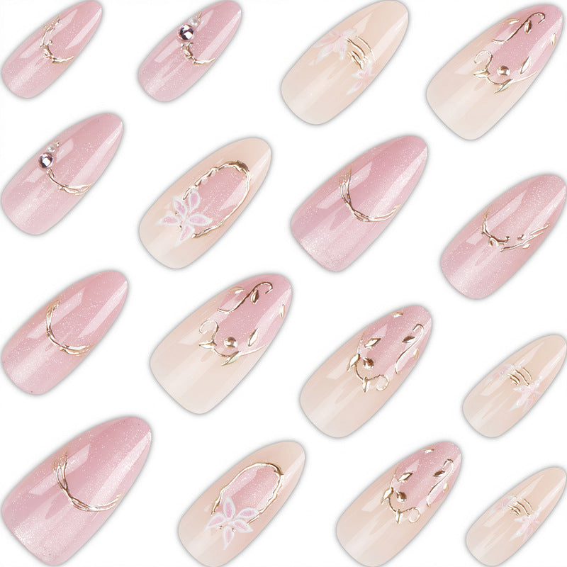 Floral Designed Press-On Nail Set Kalsten