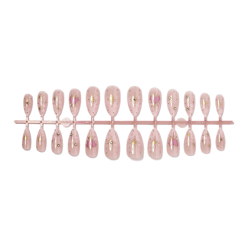 Nail art set with floral patterns Kalsten