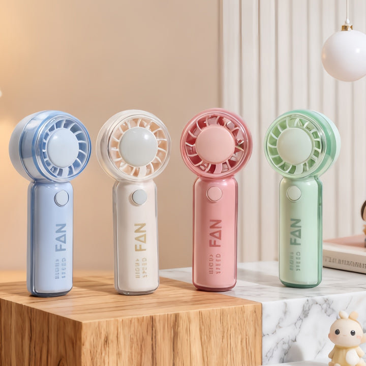 Ladies portable hand fan with playful bear design Kalsten