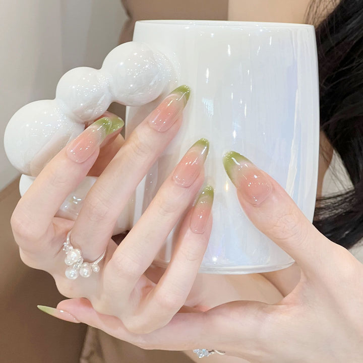 Elegantly Curved Ombre Press-On Nail Set Kalsten