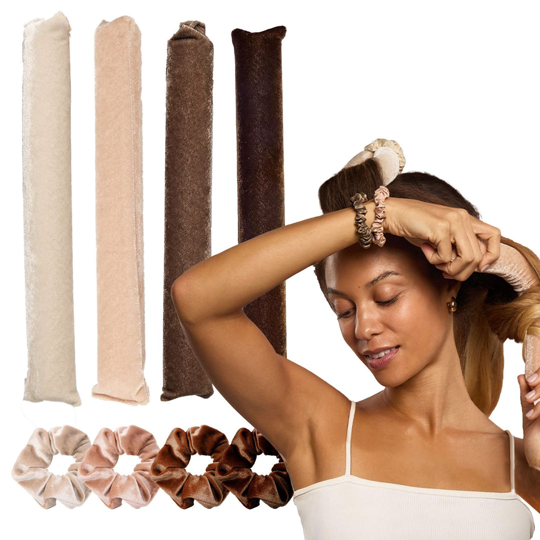Heatless Hair Curling Rods Set