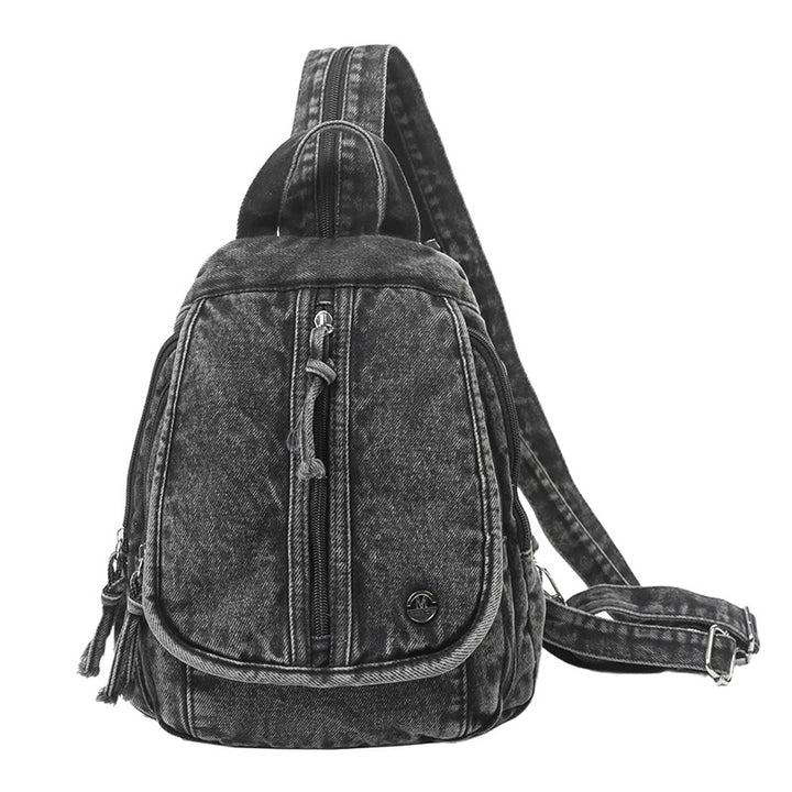 Compact Denim Sling Backpack Kalsten