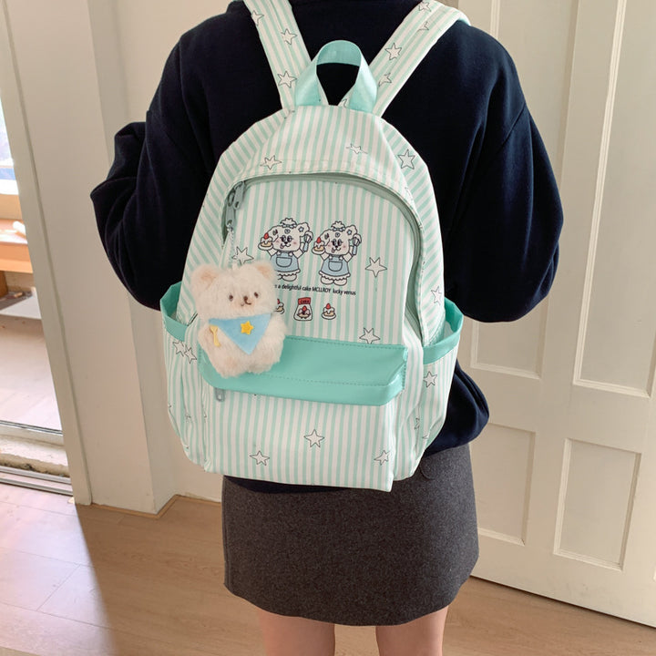 Backpack with Colorful Animal Design and Practical Compartments Kalsten
